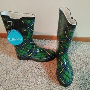 Puddletons fleece lined rain boots